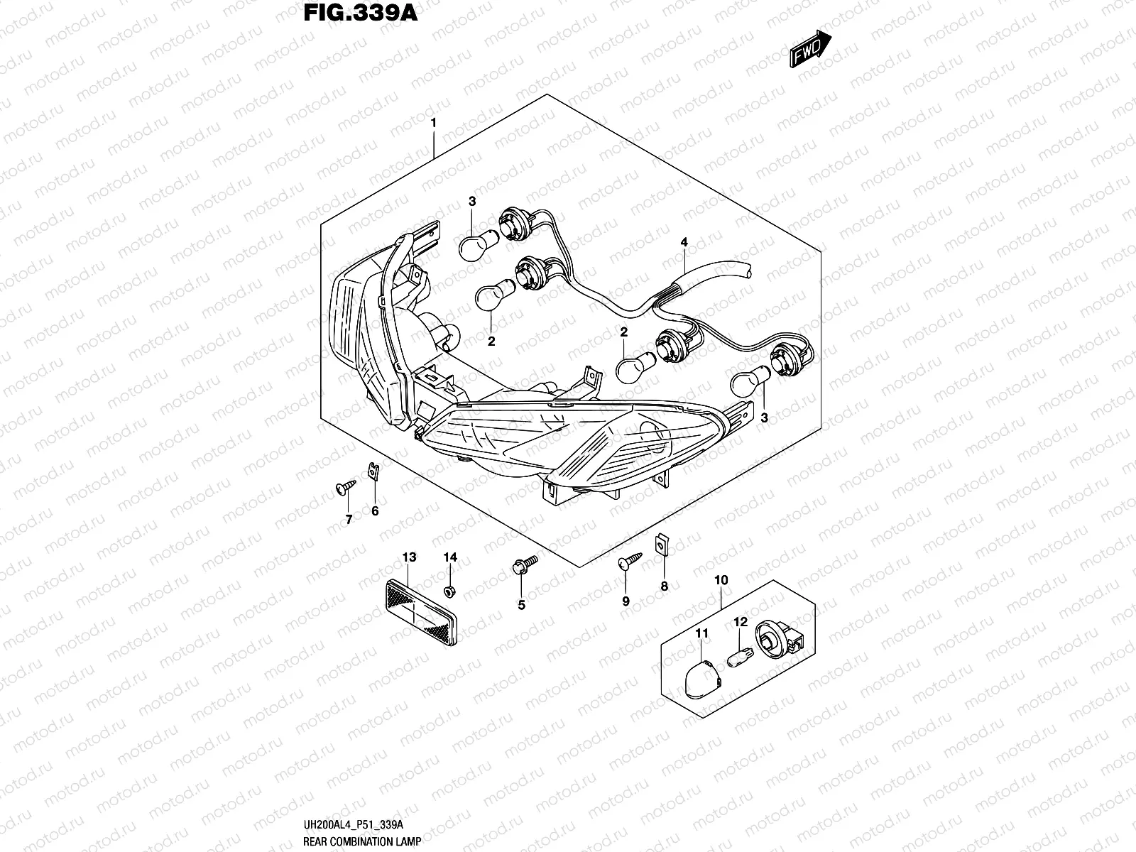 339A - REAR COMBINATION LAMP