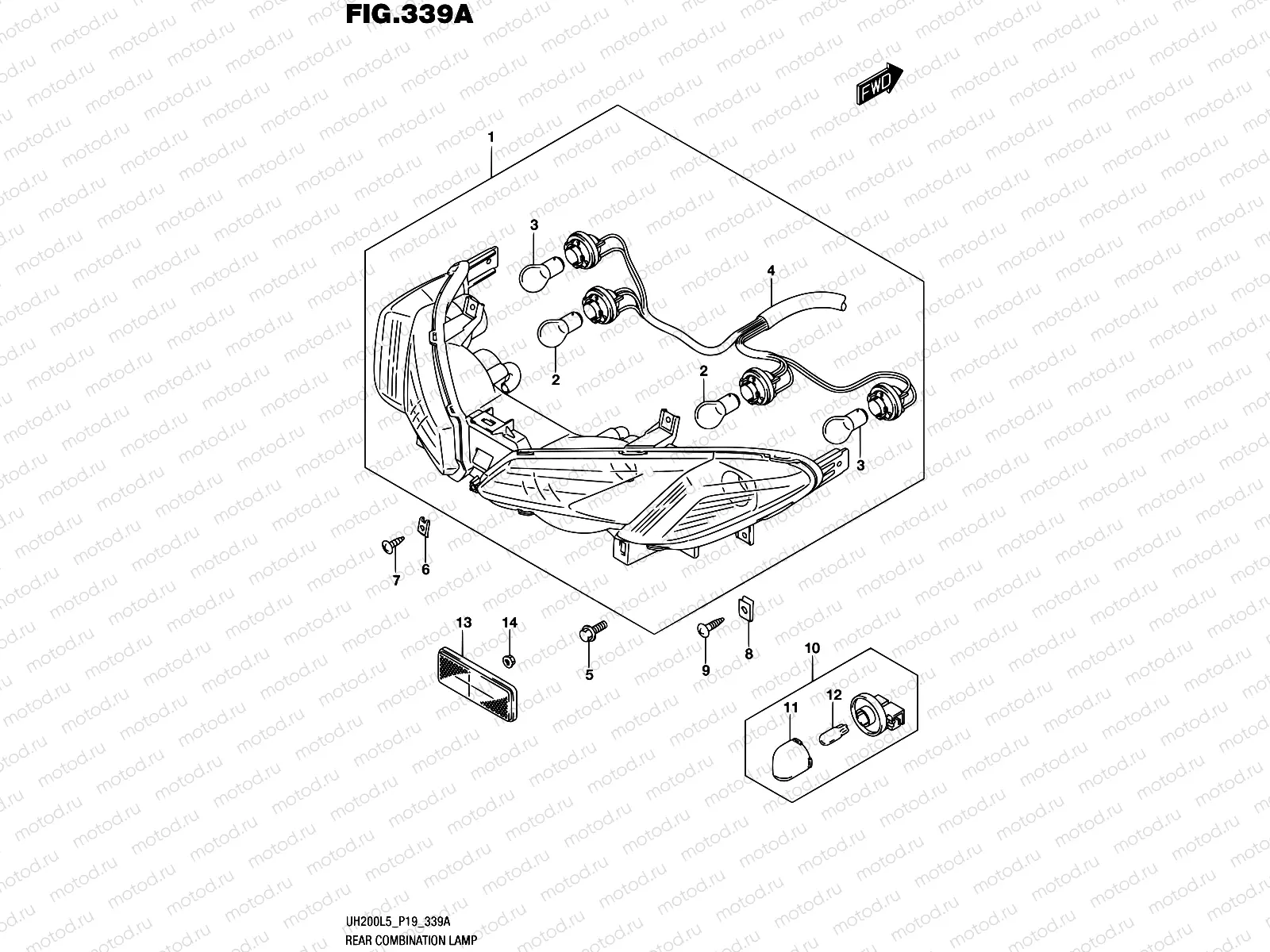 339A - REAR COMBINATION LAMP