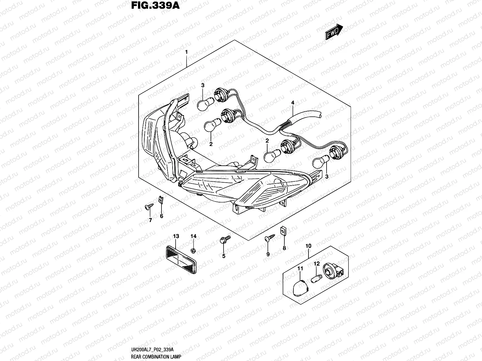 339A - REAR COMBINATION LAMP