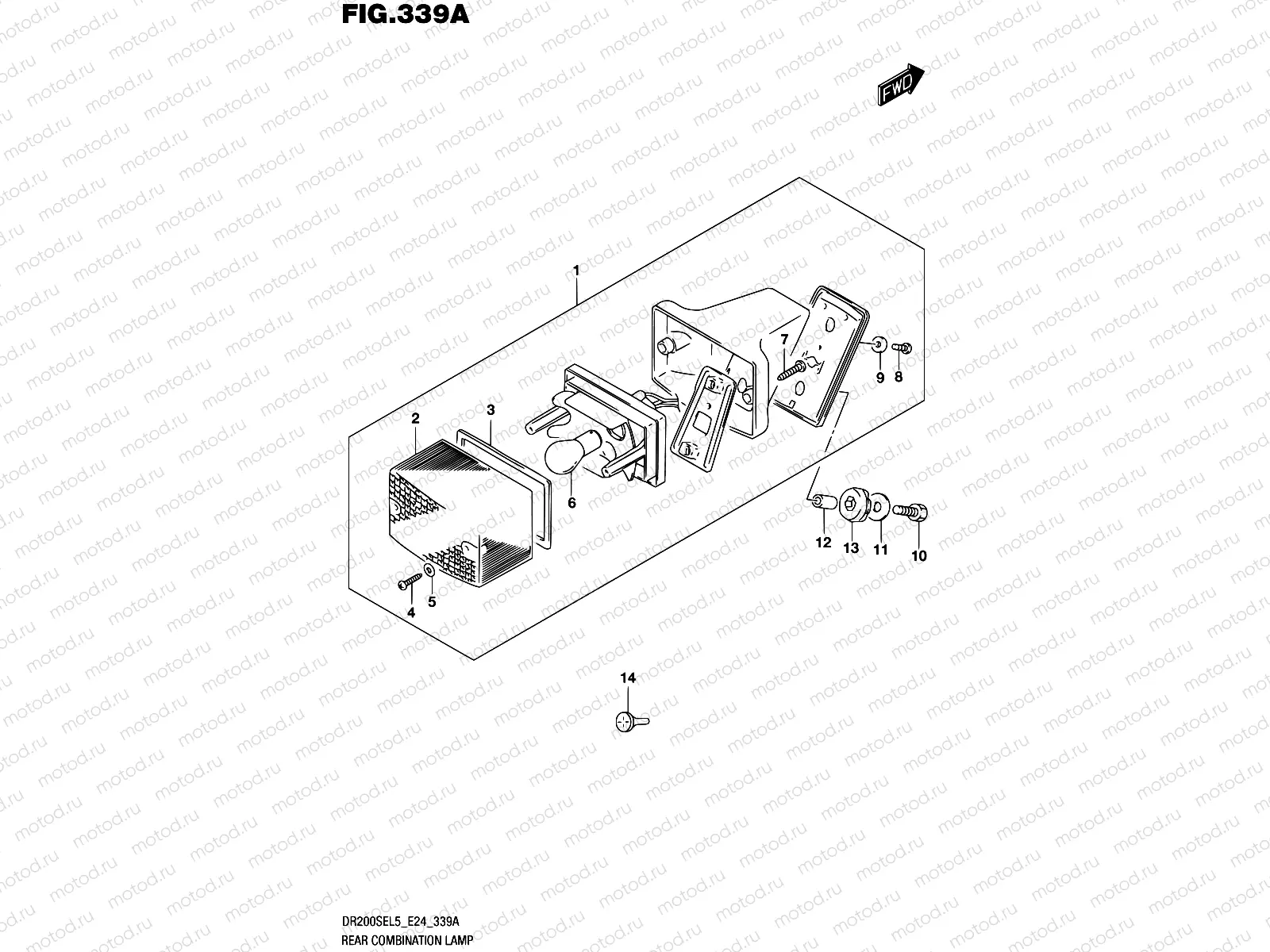 339A - REAR COMBINATION LAMP