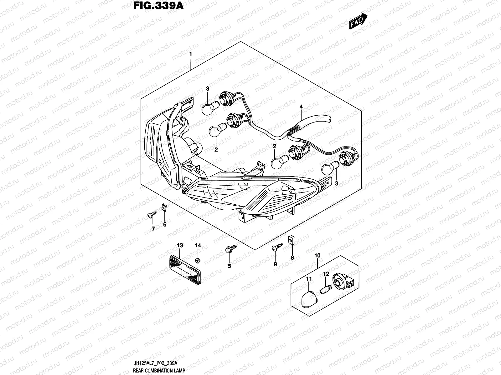 339A - REAR COMBINATION LAMP