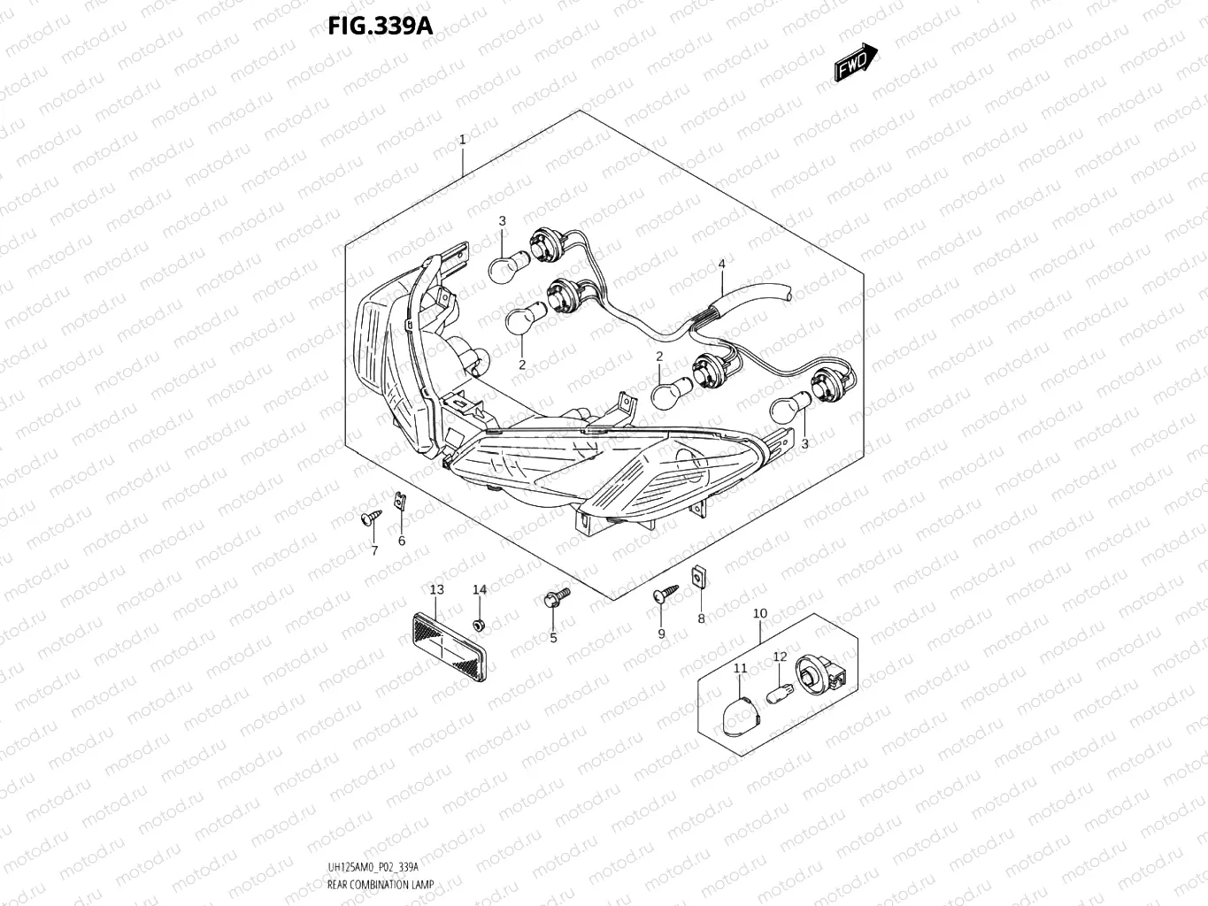 339A - REAR COMBINATION LAMP