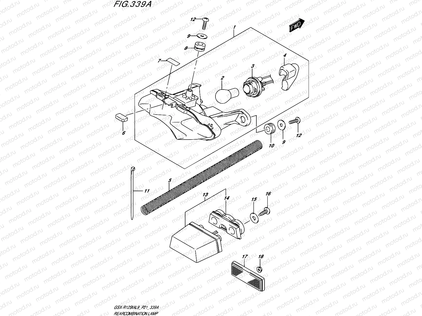 339A - REAR COMBINATION LAMP
