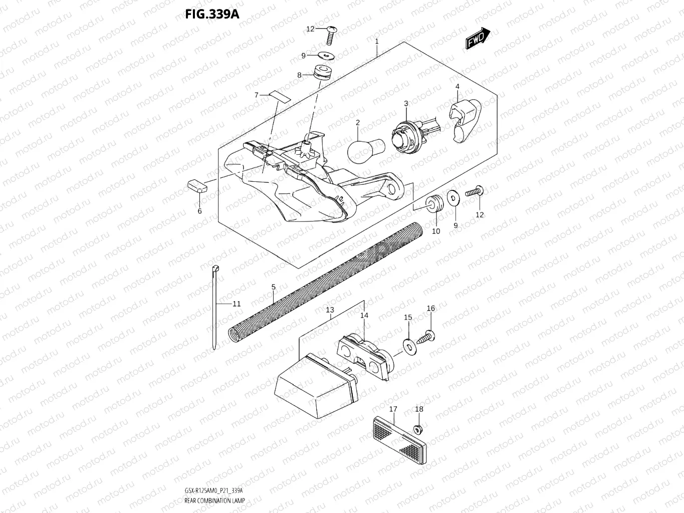 339A - REAR COMBINATION LAMP
