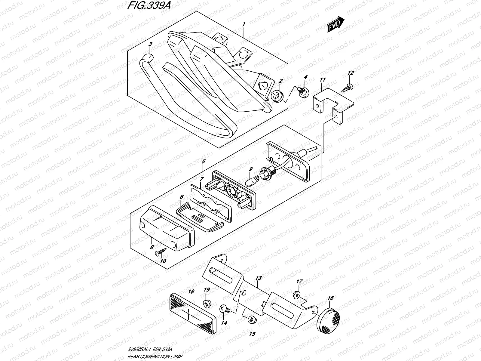 339A - REAR COMBINATION LAMP