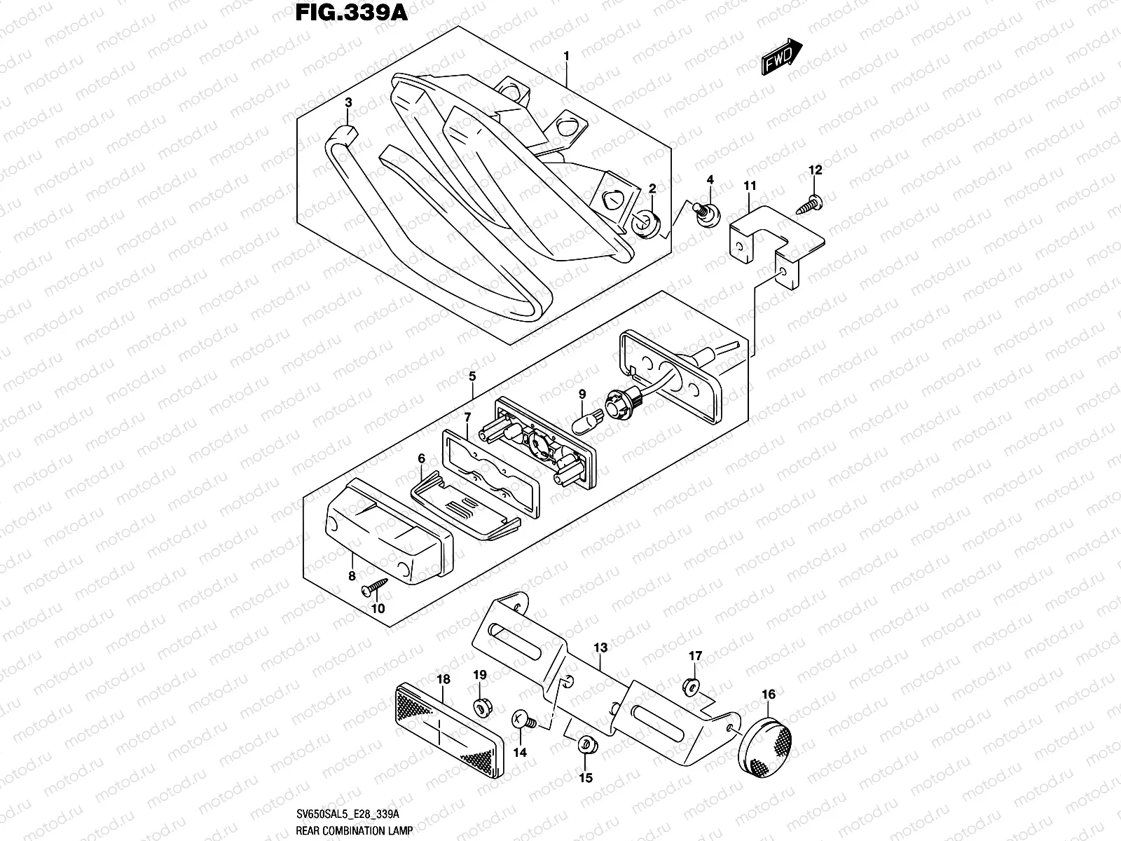 339A - REAR COMBINATION LAMP
