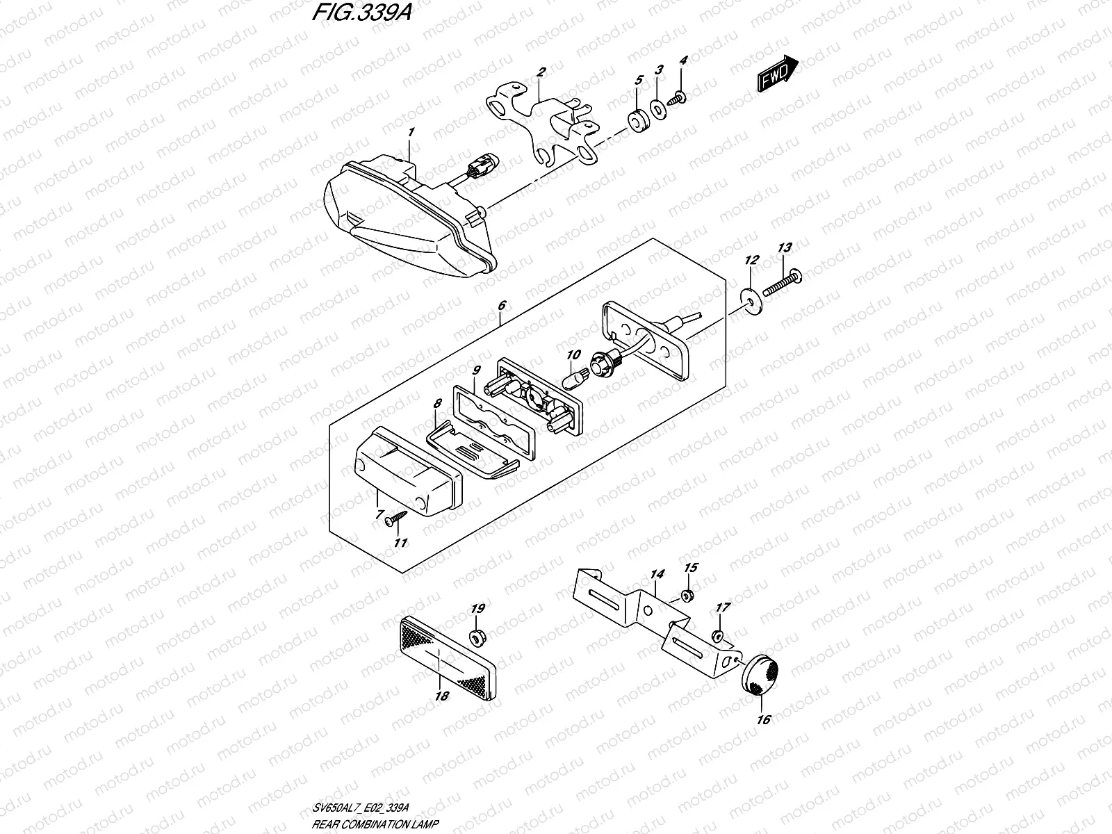339A - REAR COMBINATION LAMP