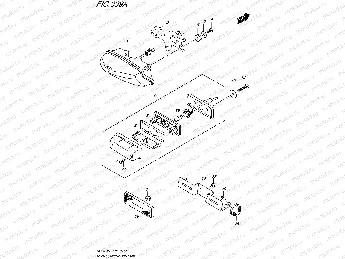 339A - REAR COMBINATION LAMP
