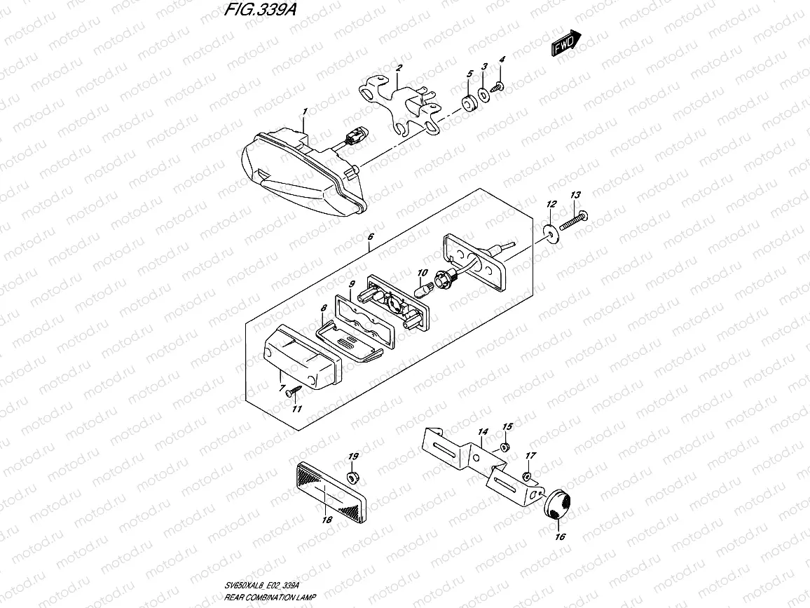339A - REAR COMBINATION LAMP