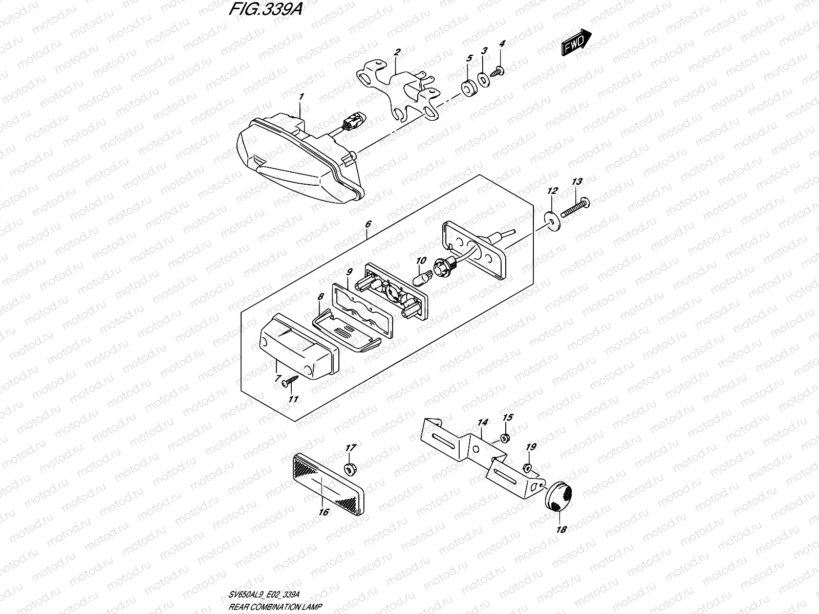 339A - REAR COMBINATION LAMP