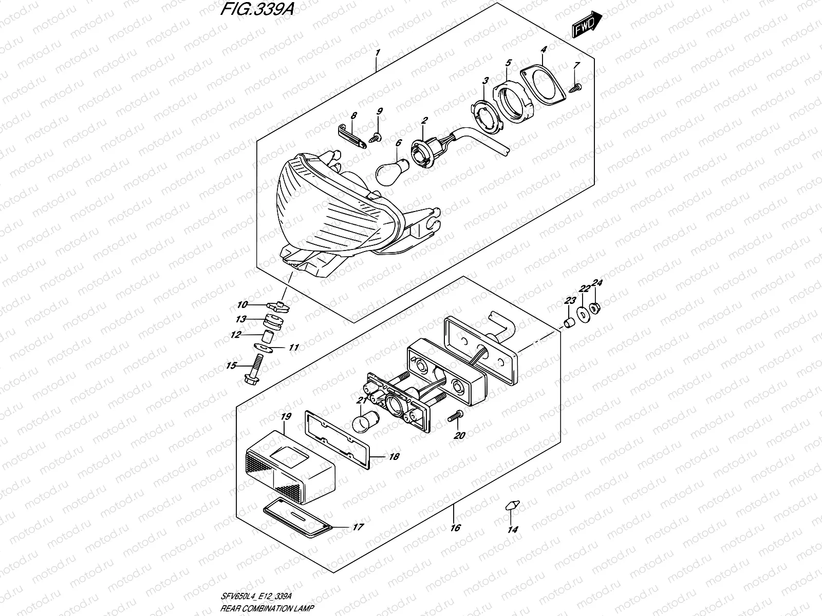 339A - REAR COMBINATION LAMP