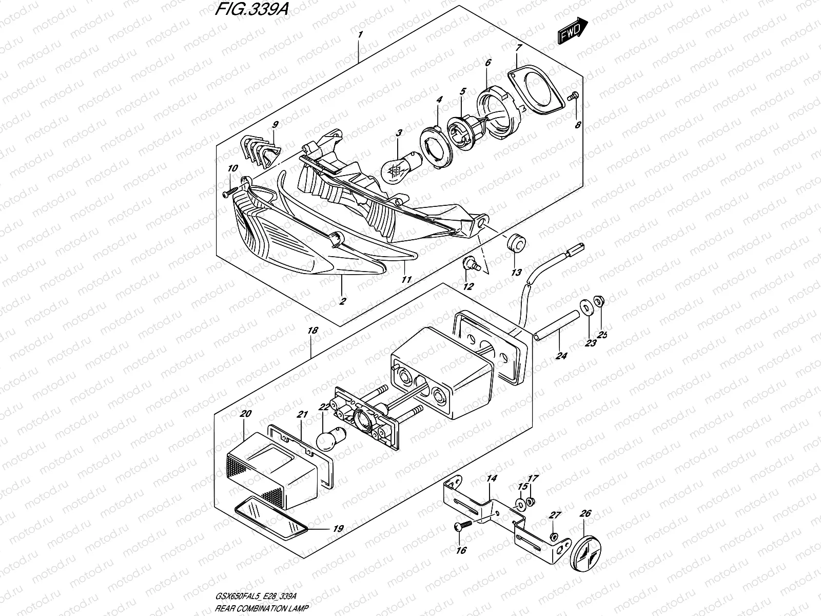 339A - REAR COMBINATION LAMP