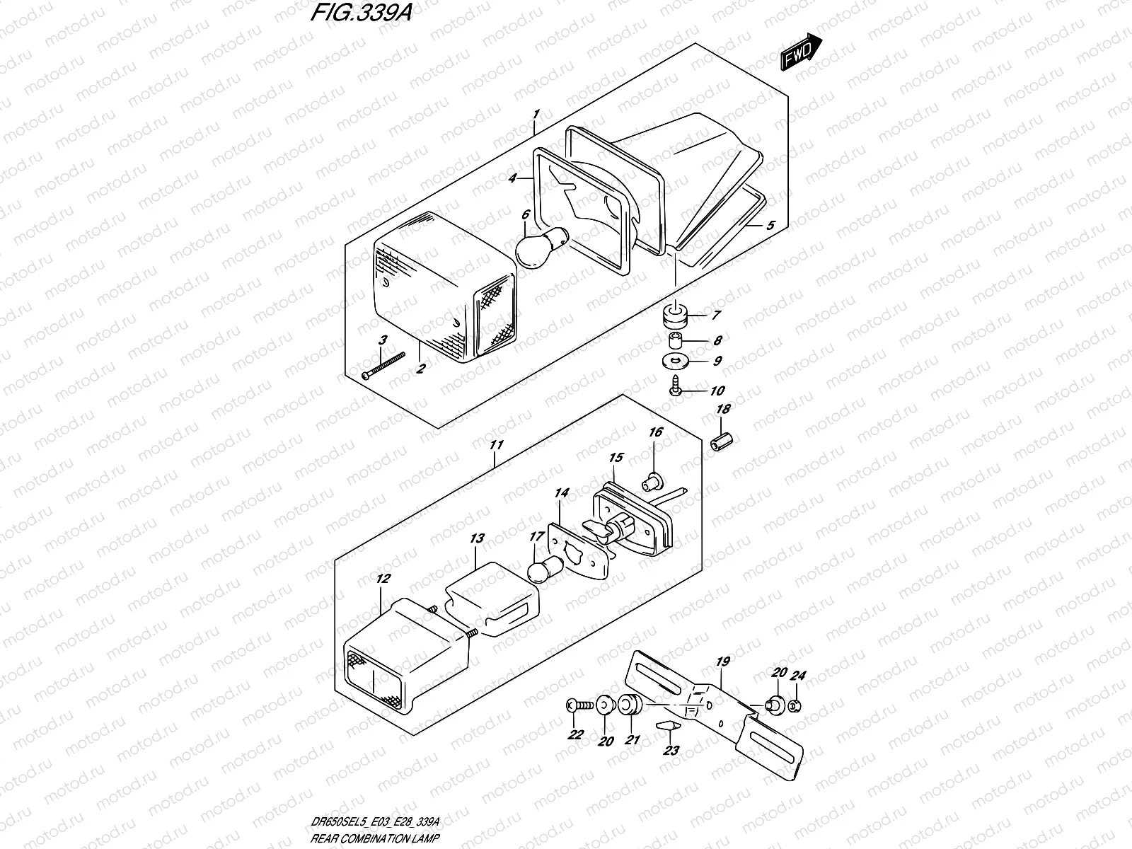 339A - REAR COMBINATION LAMP