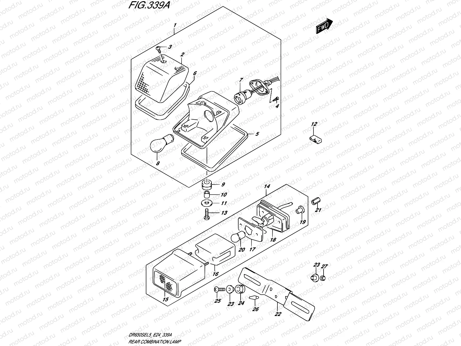 339A - REAR COMBINATION LAMP