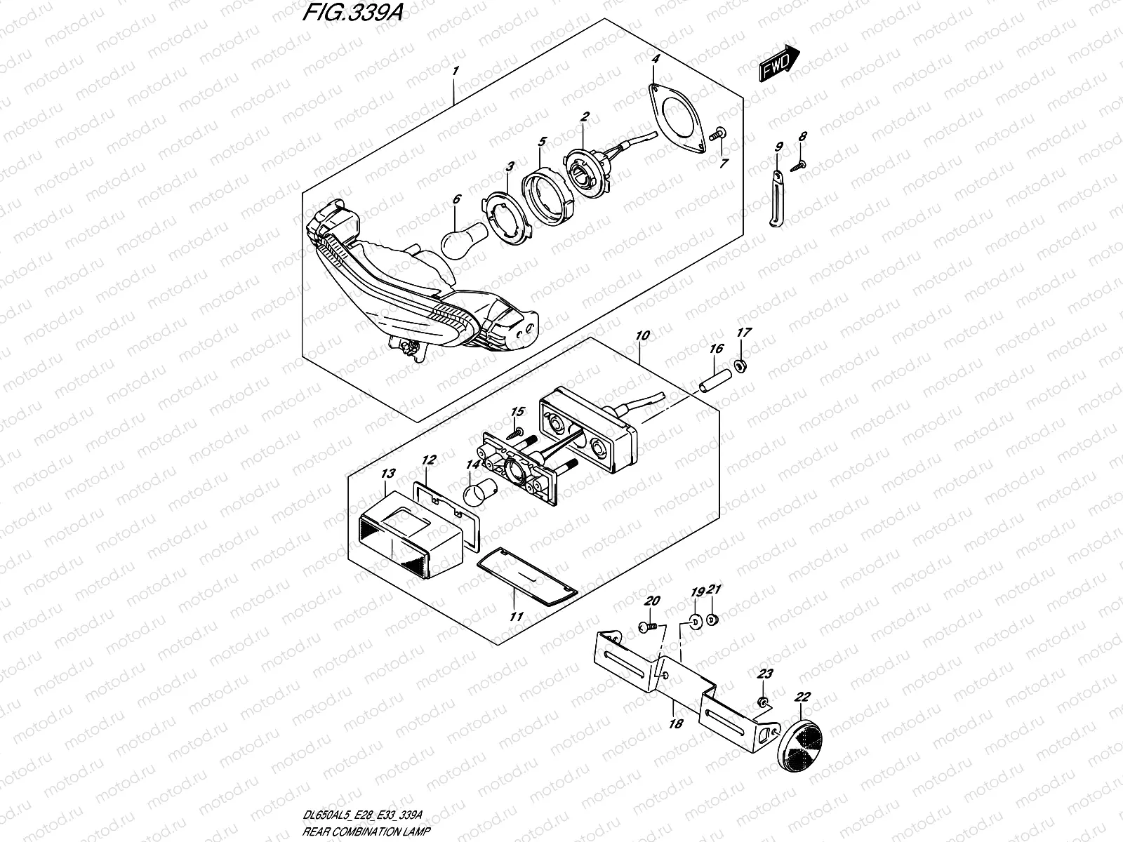 339A - REAR COMBINATION LAMP