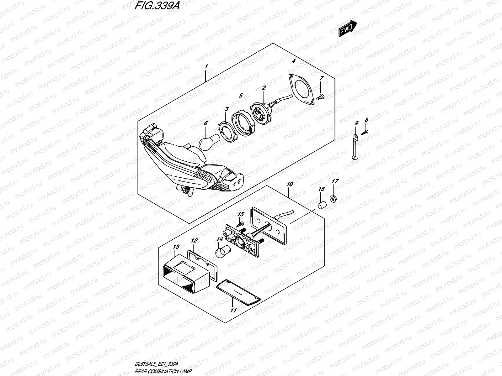 339A - REAR COMBINATION LAMP