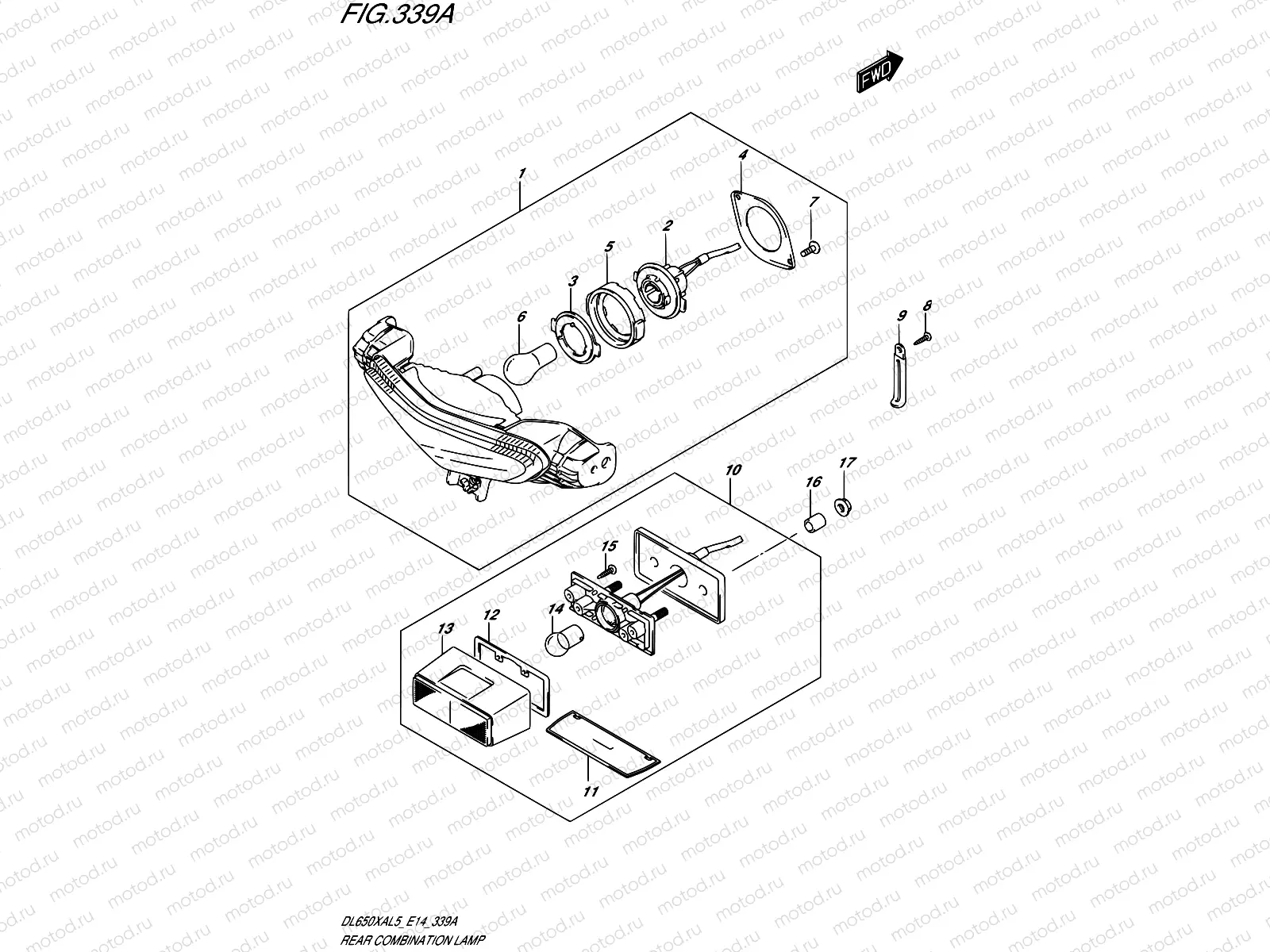 339A - REAR COMBINATION LAMP