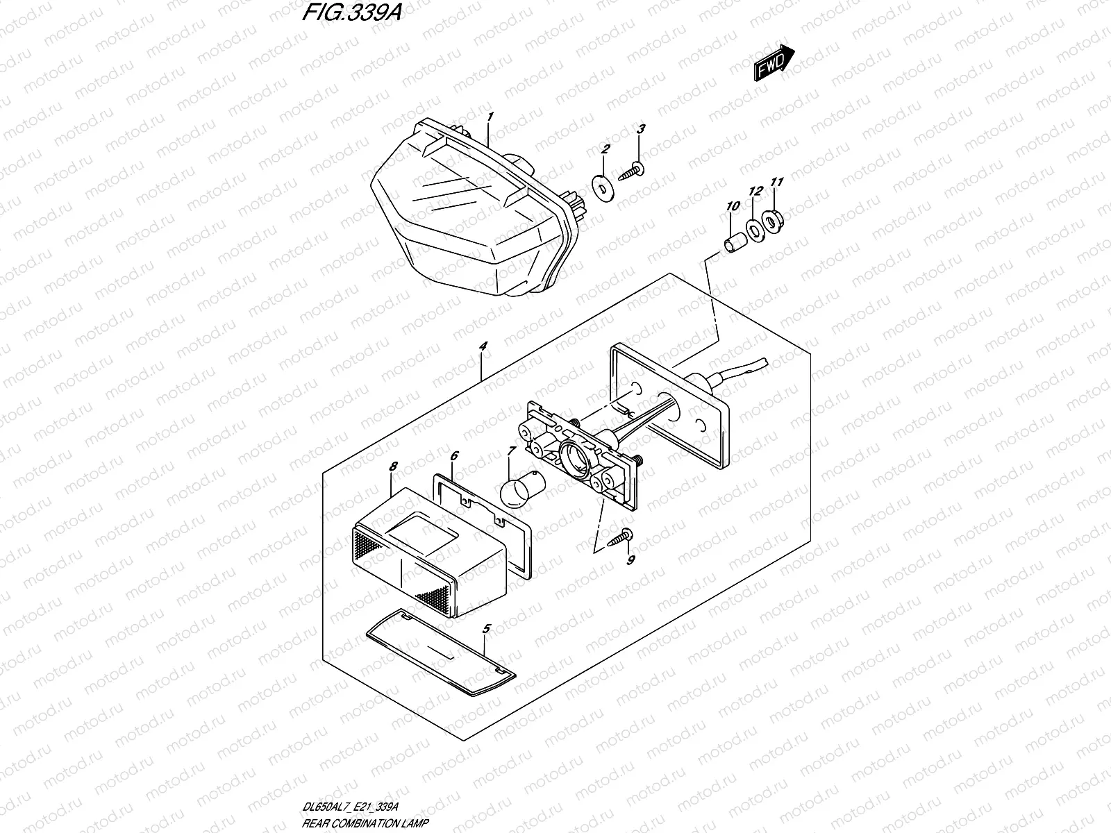 339A - REAR COMBINATION LAMP