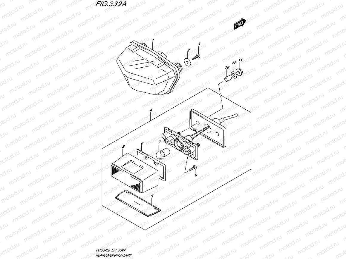 339A - REAR COMBINATION LAMP