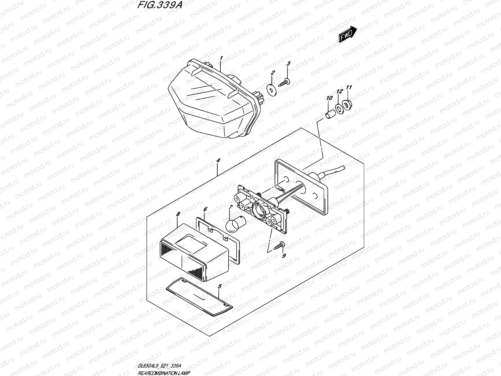 339A - REAR COMBINATION LAMP