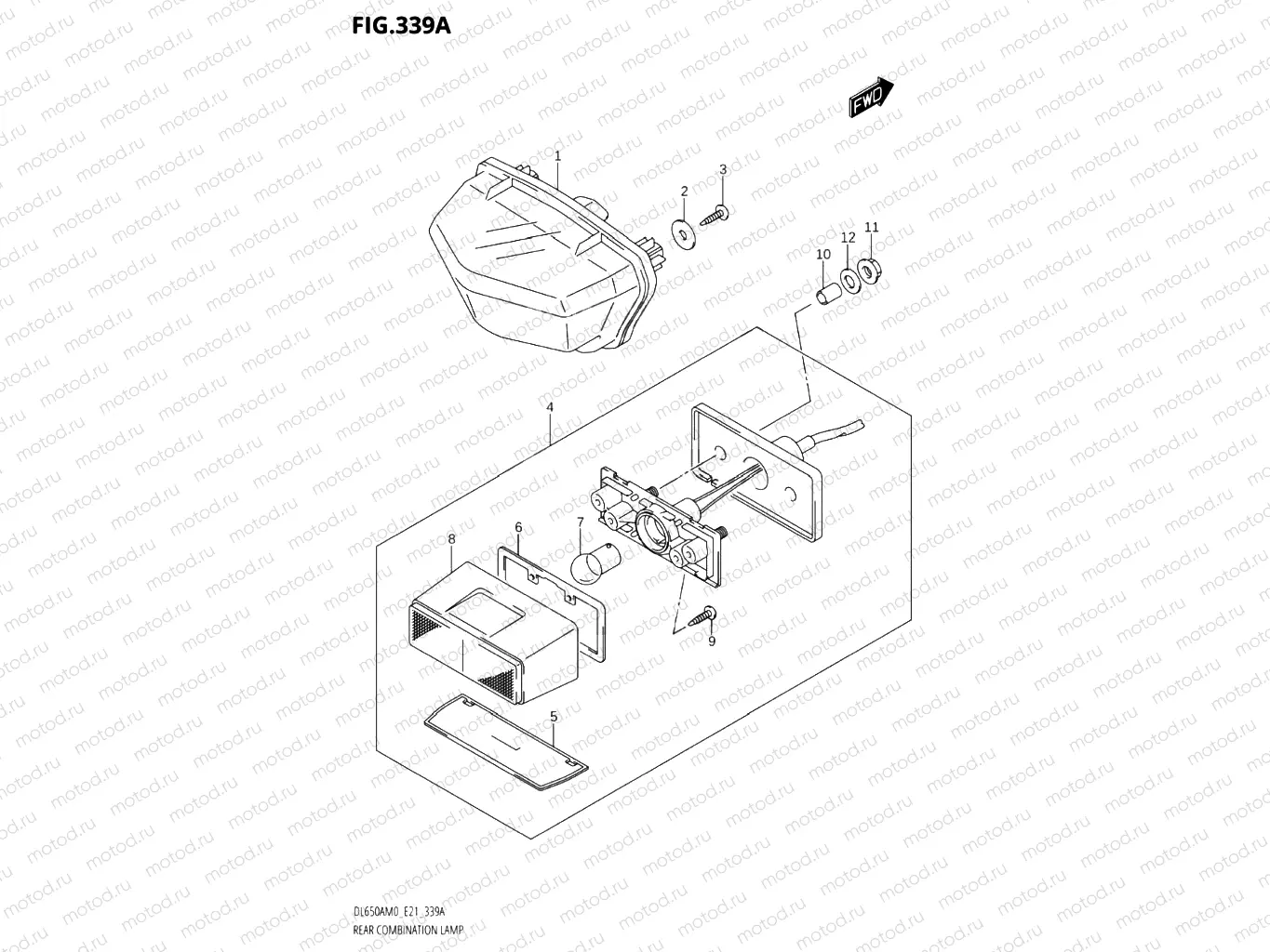 339A - REAR COMBINATION LAMP