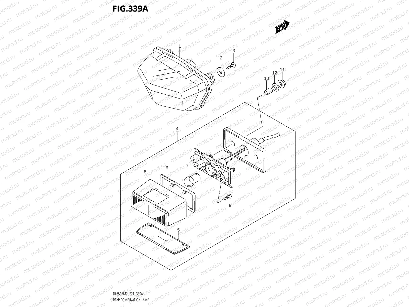 339A - REAR COMBINATION LAMP