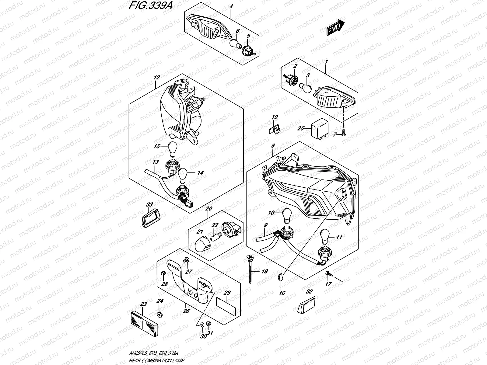 339A - REAR COMBINATION LAMP