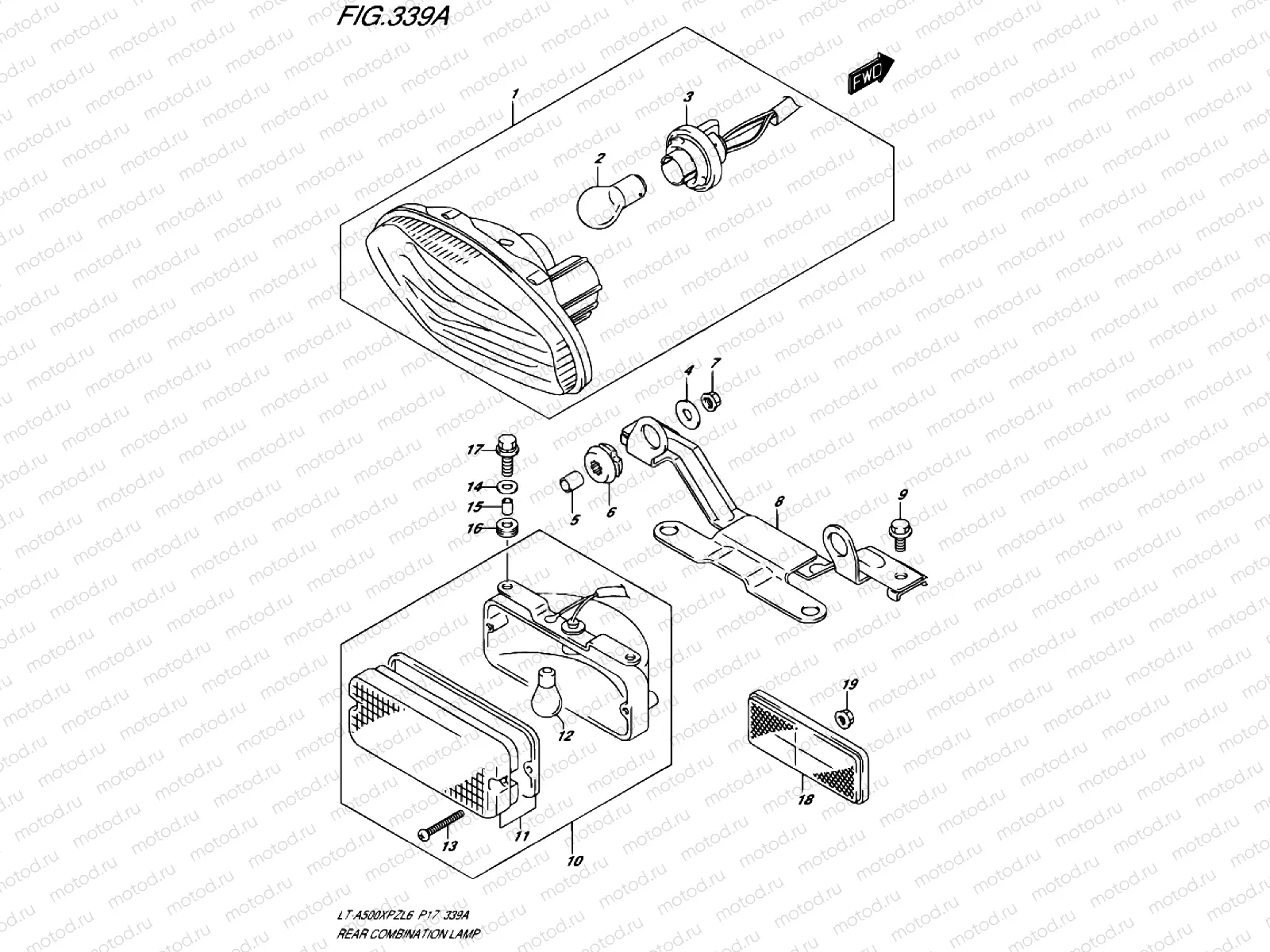 339A - REAR COMBINATION LAMP