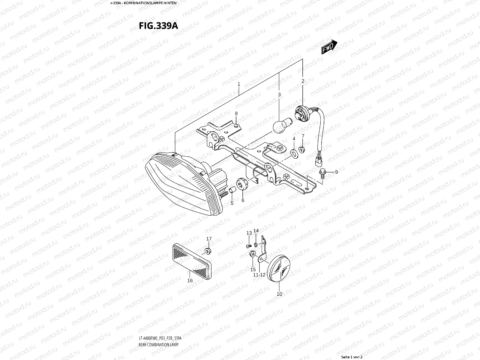 339A - REAR COMBINATION LAMP