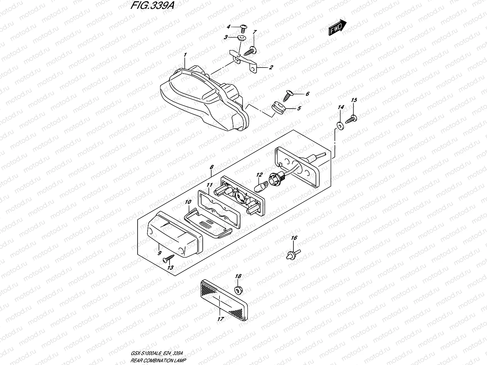 339A - REAR COMBINATION LAMP