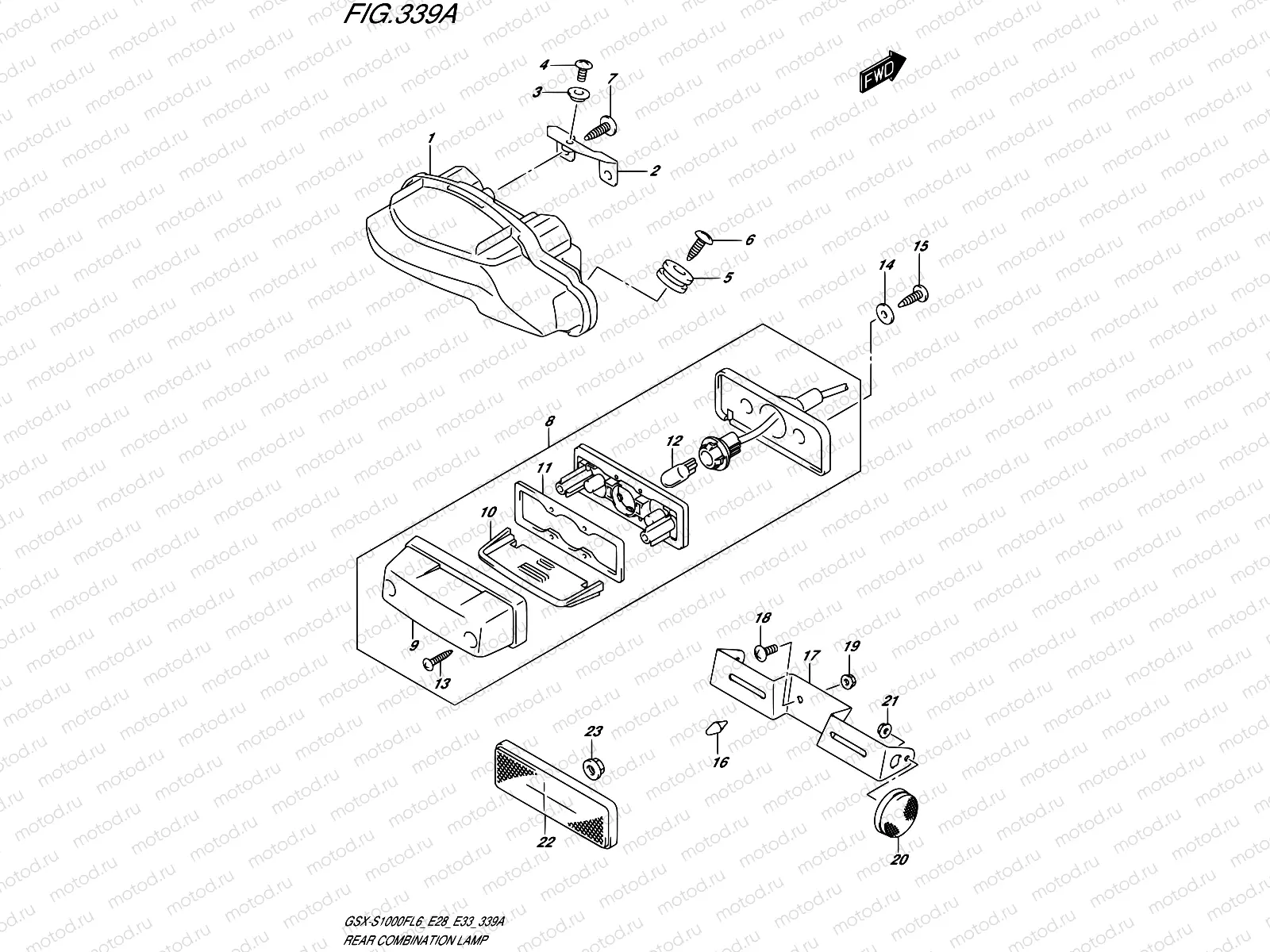 339A - REAR COMBINATION LAMP
