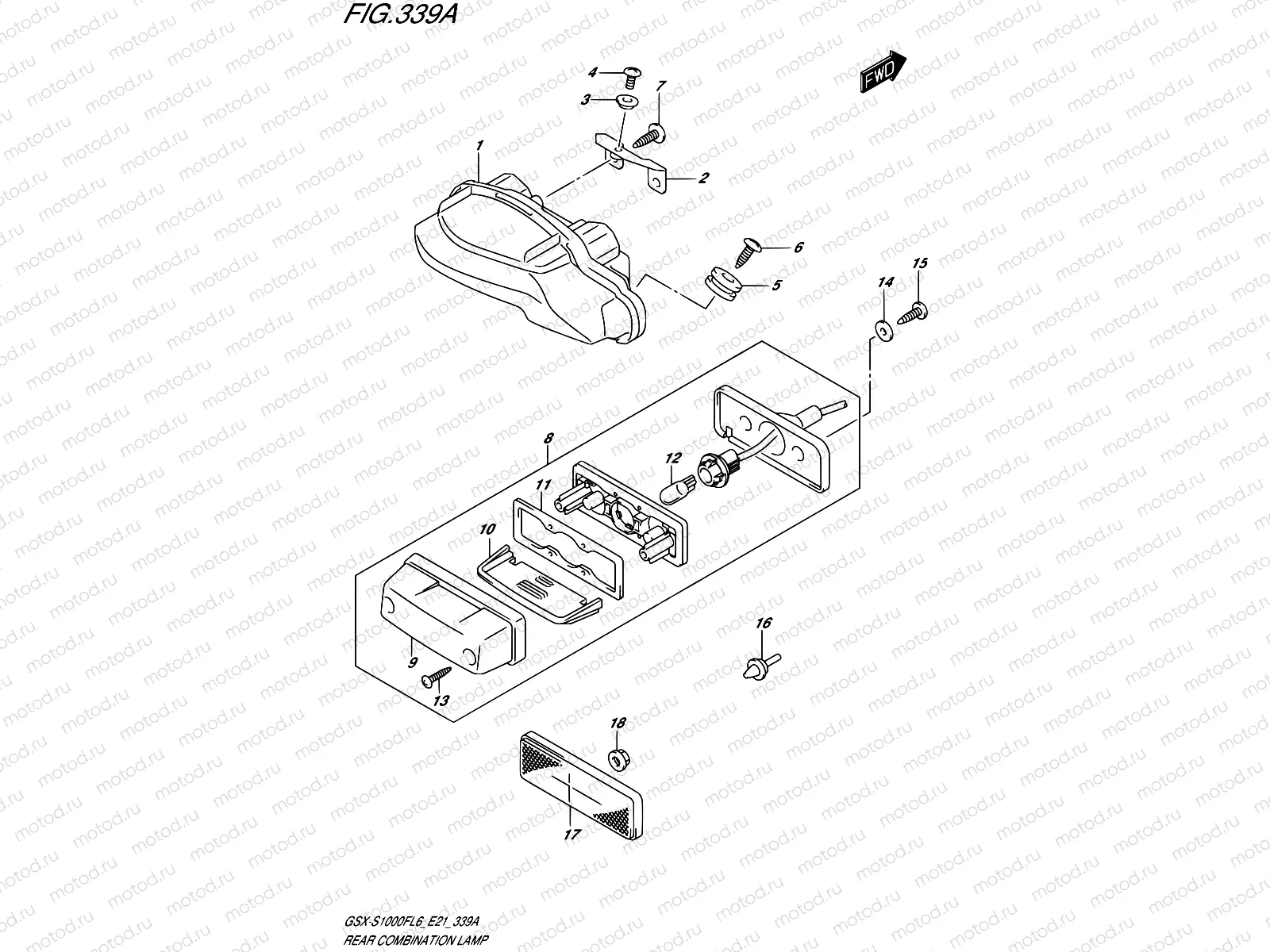 339A - REAR COMBINATION LAMP