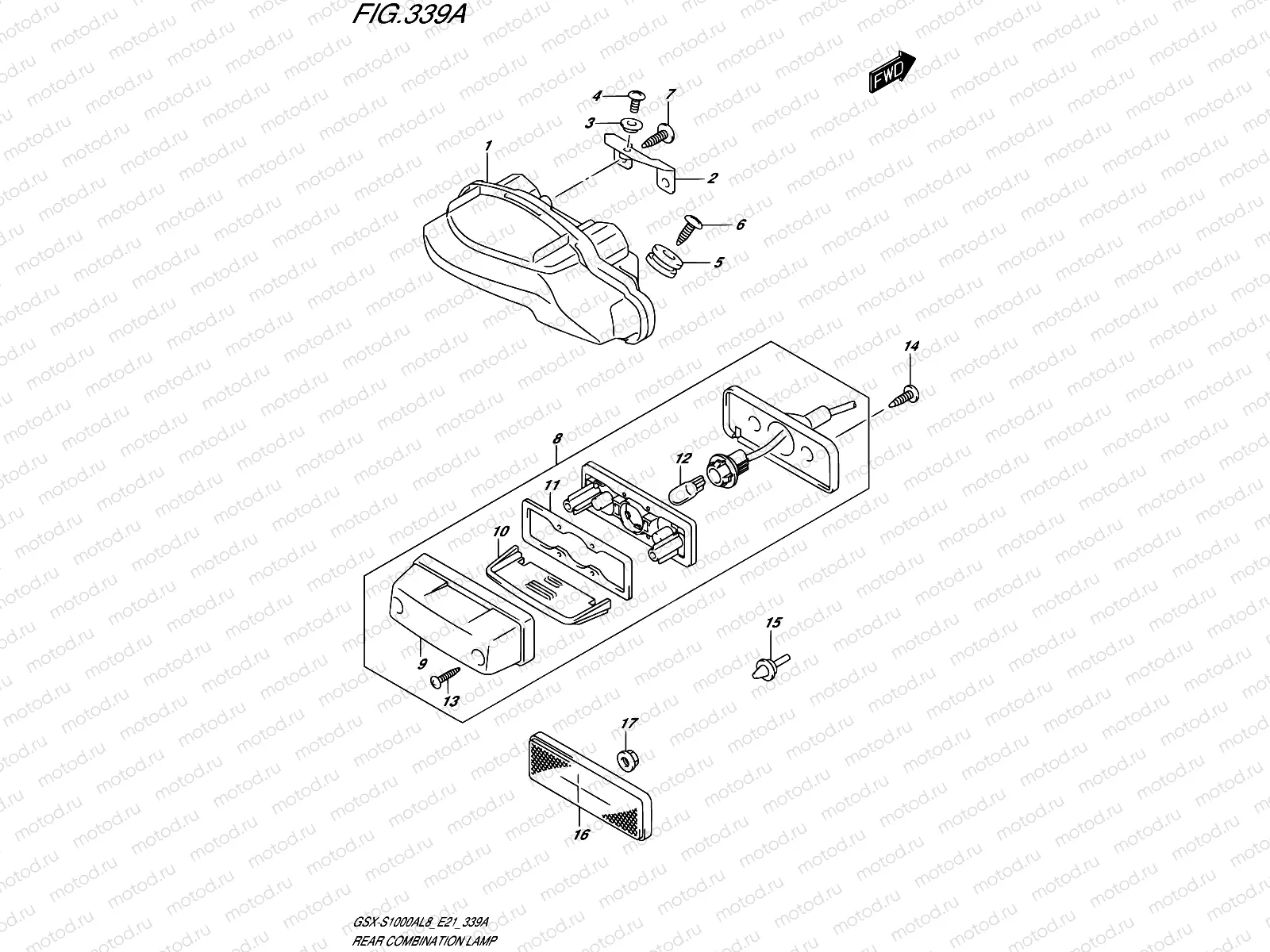 339A - REAR COMBINATION LAMP