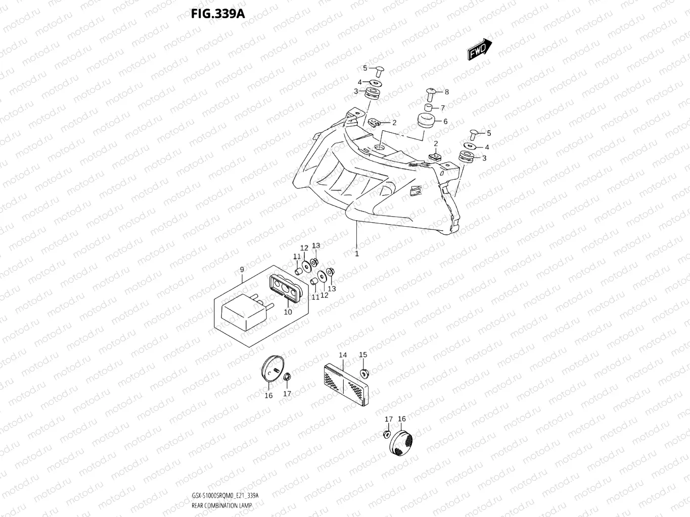 339A - REAR COMBINATION LAMP