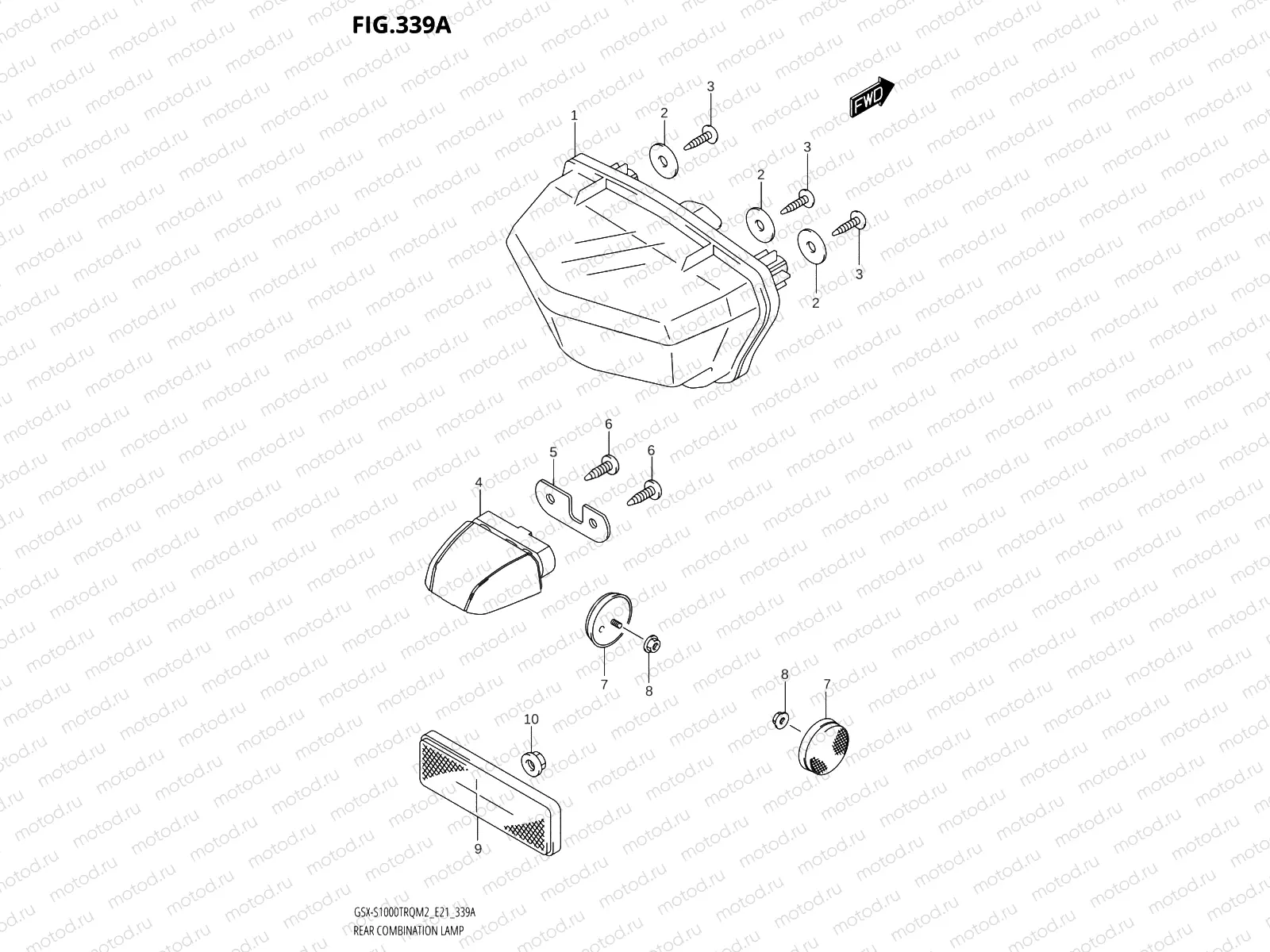 339A - REAR COMBINATION LAMP