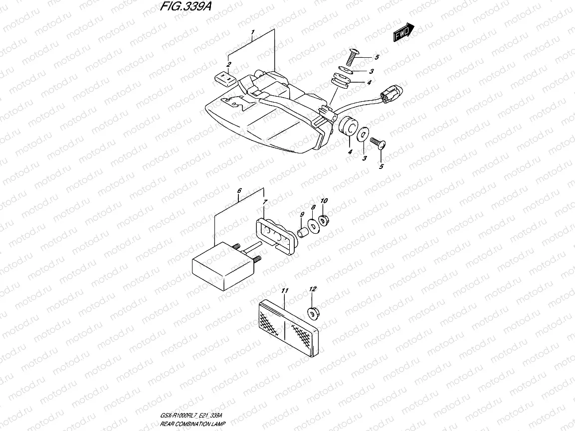 339A - REAR COMBINATION LAMP