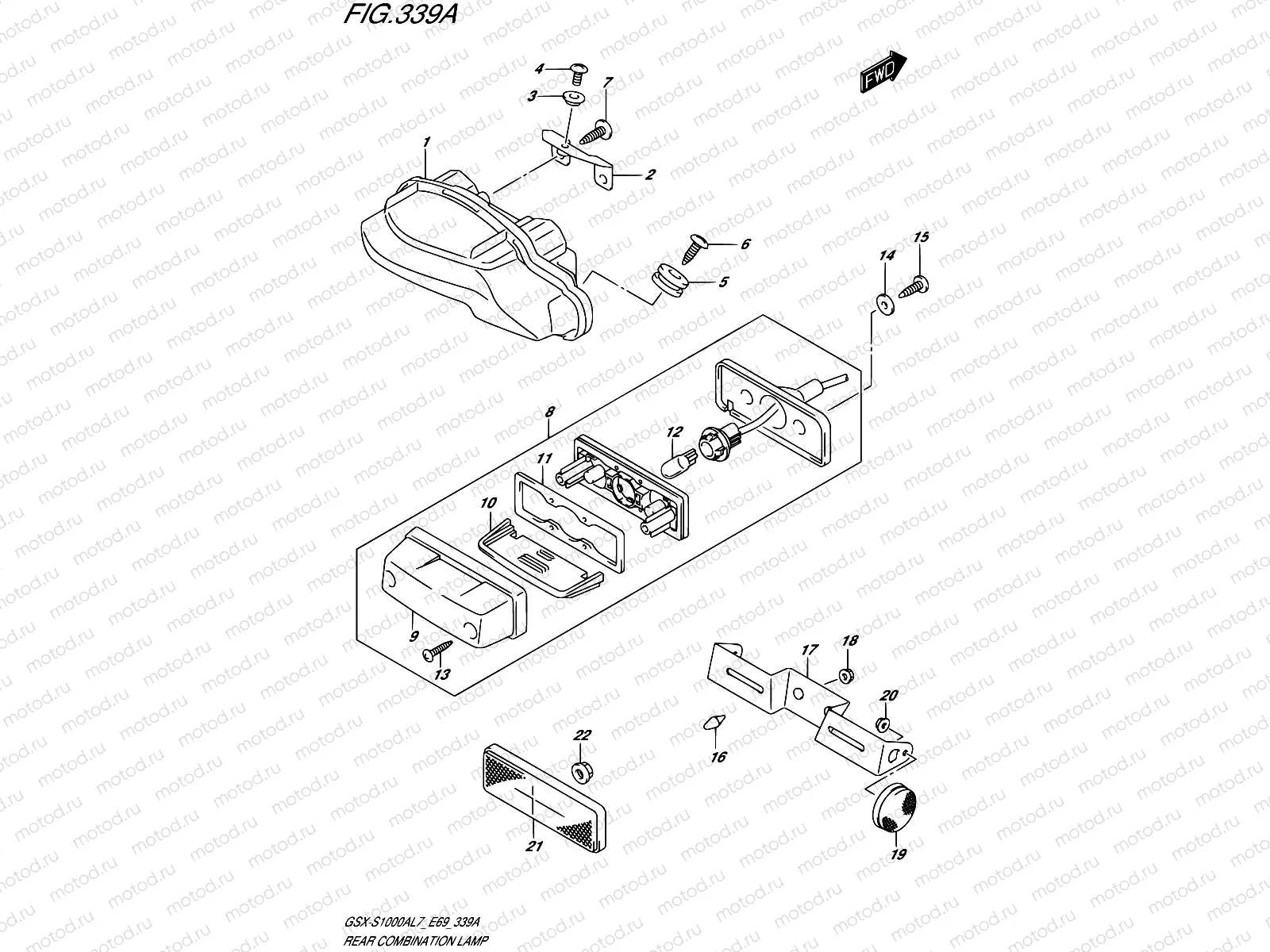 339A - REAR COMBINATION LAMP