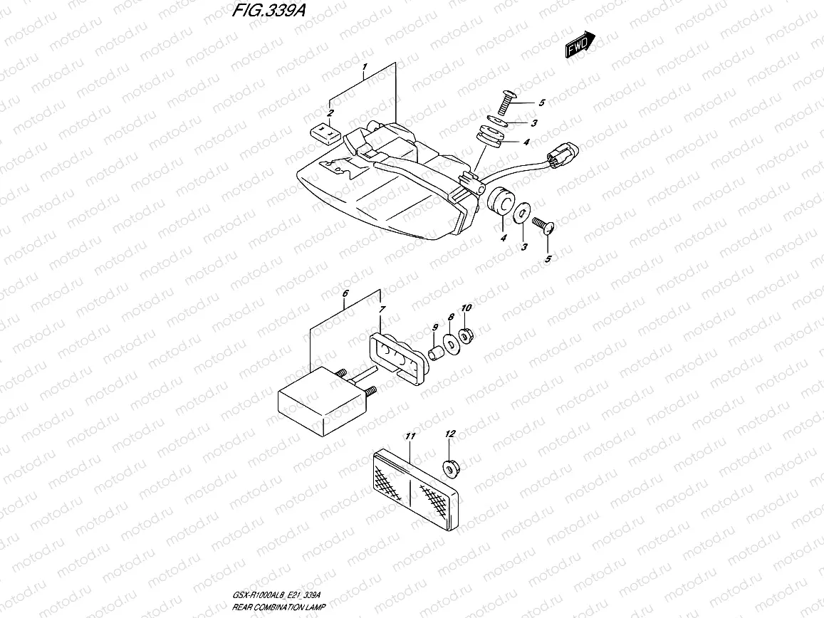 339A - REAR COMBINATION LAMP