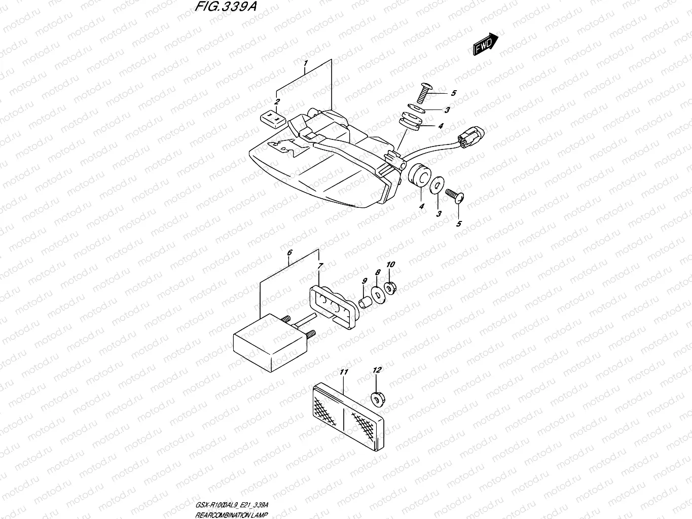 339A - REAR COMBINATION LAMP