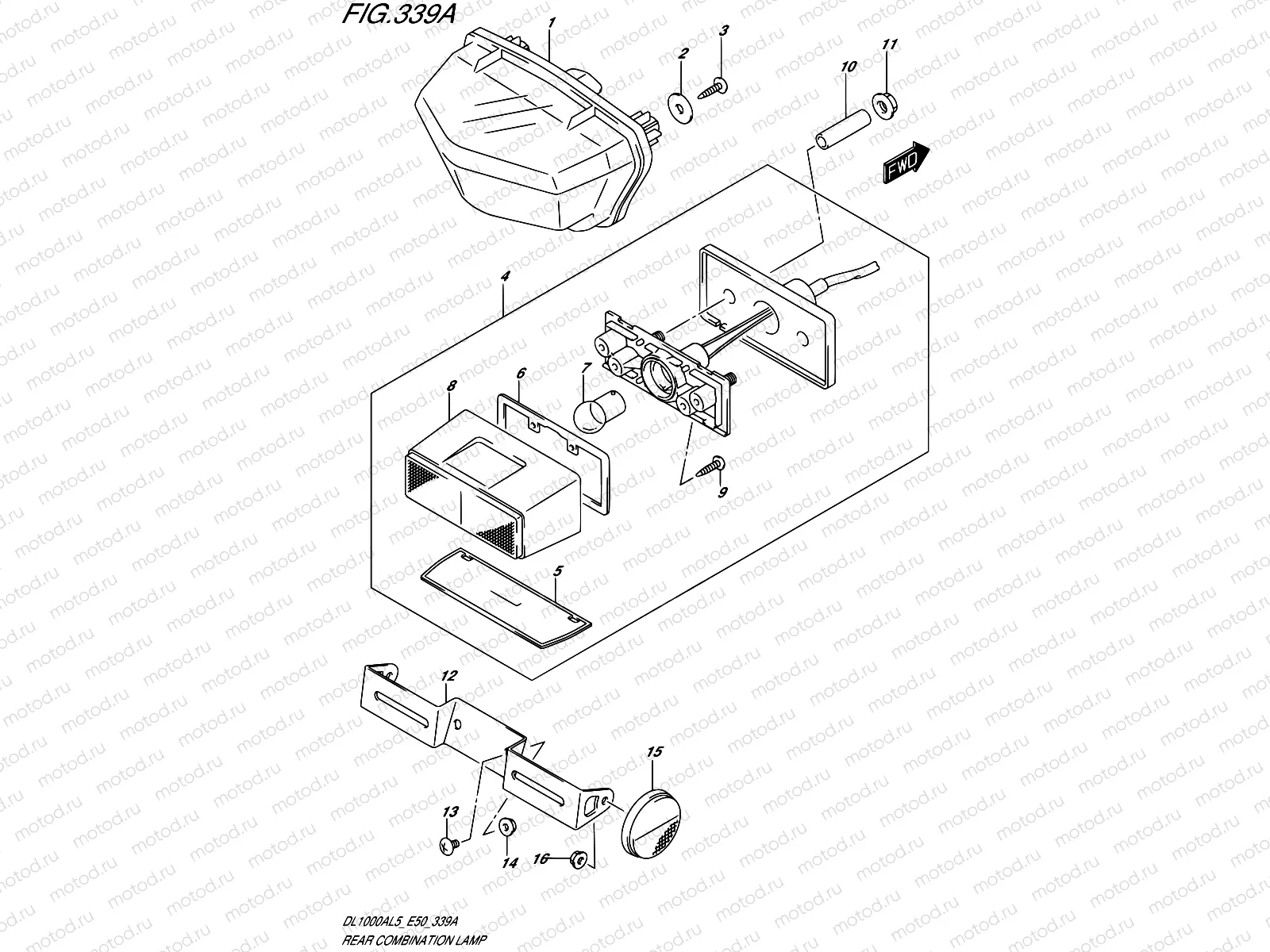 339A - REAR COMBINATION LAMP