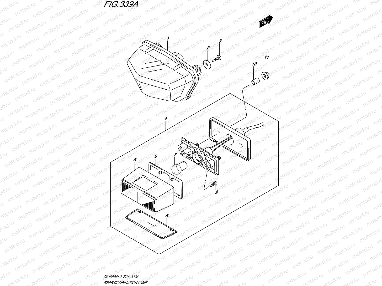 339A - REAR COMBINATION LAMP