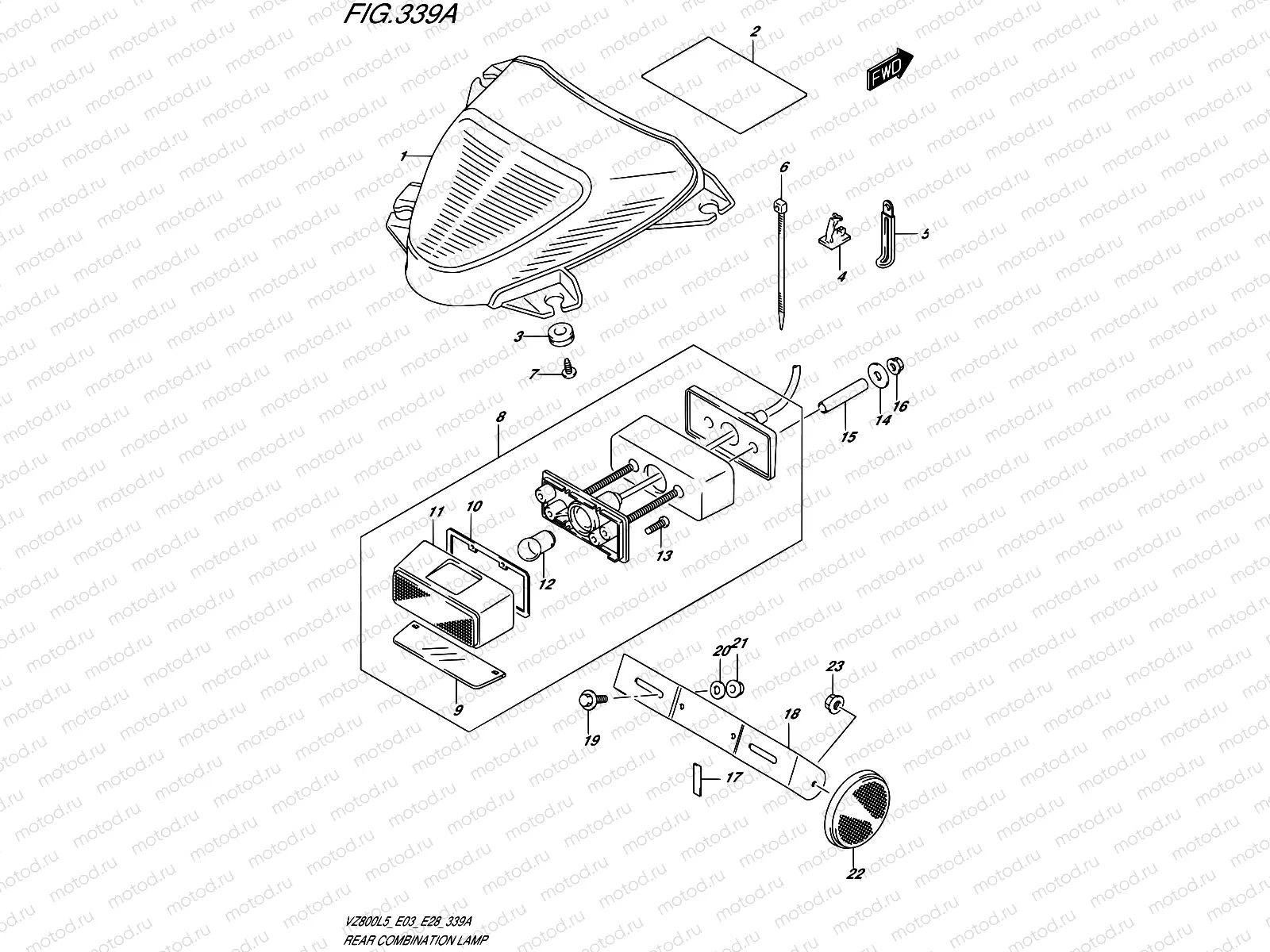 339A - REAR COMBINATION LAMP