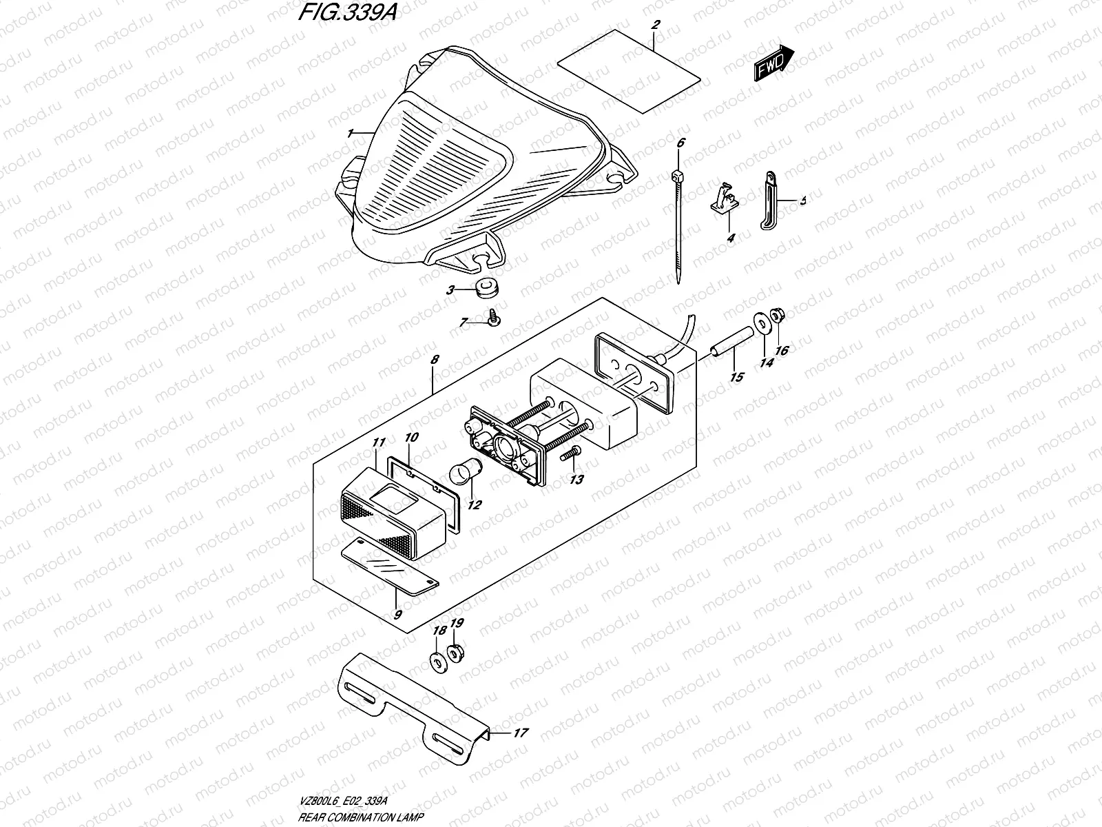339A - REAR COMBINATION LAMP