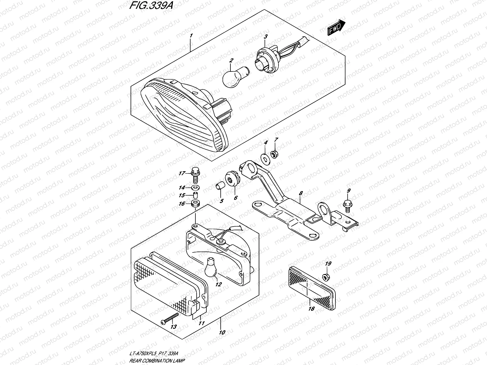 339A - REAR COMBINATION LAMP