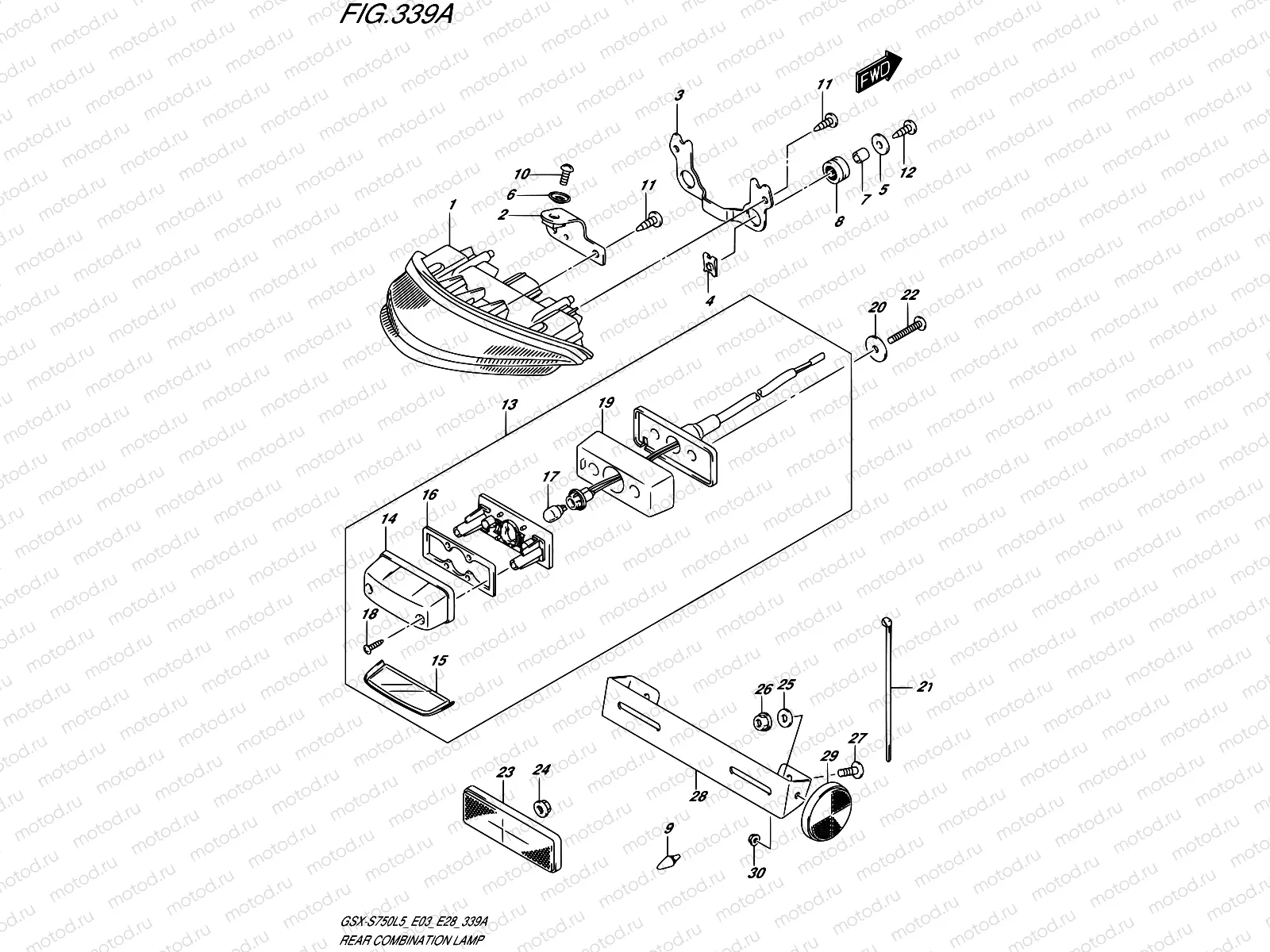 339A - REAR COMBINATION LAMP