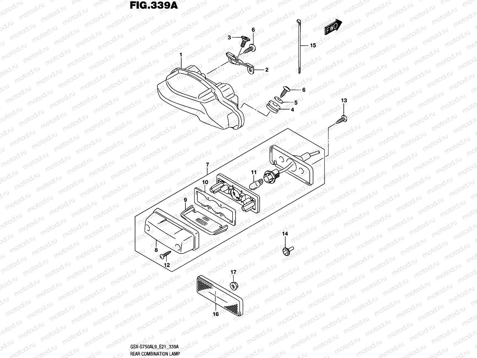 339A - REAR COMBINATION LAMP