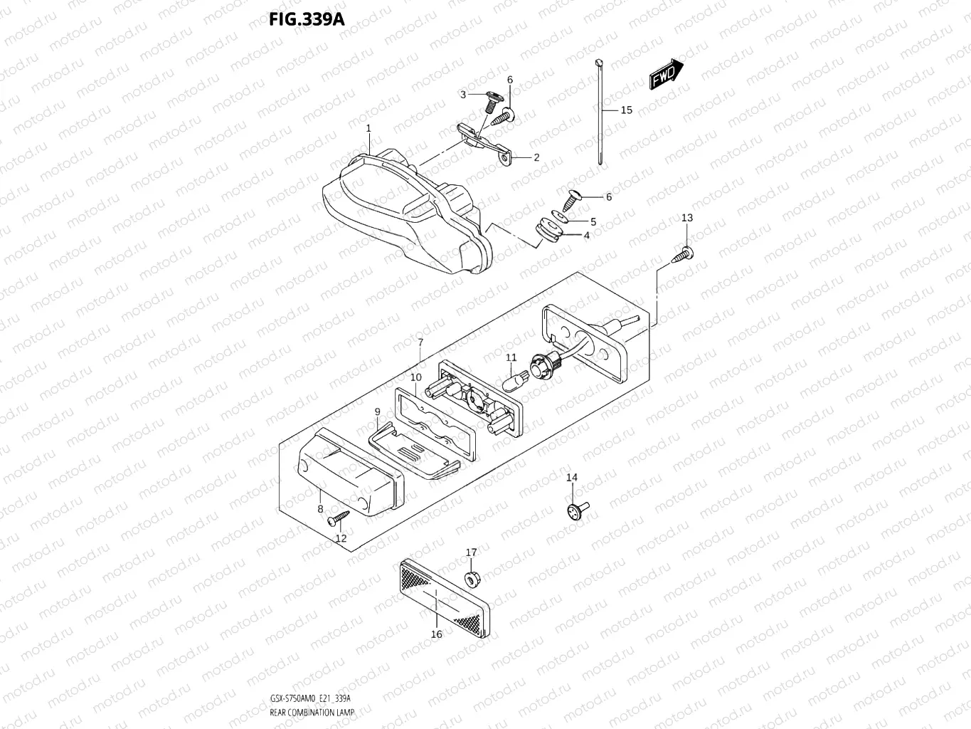 339A - REAR COMBINATION LAMP