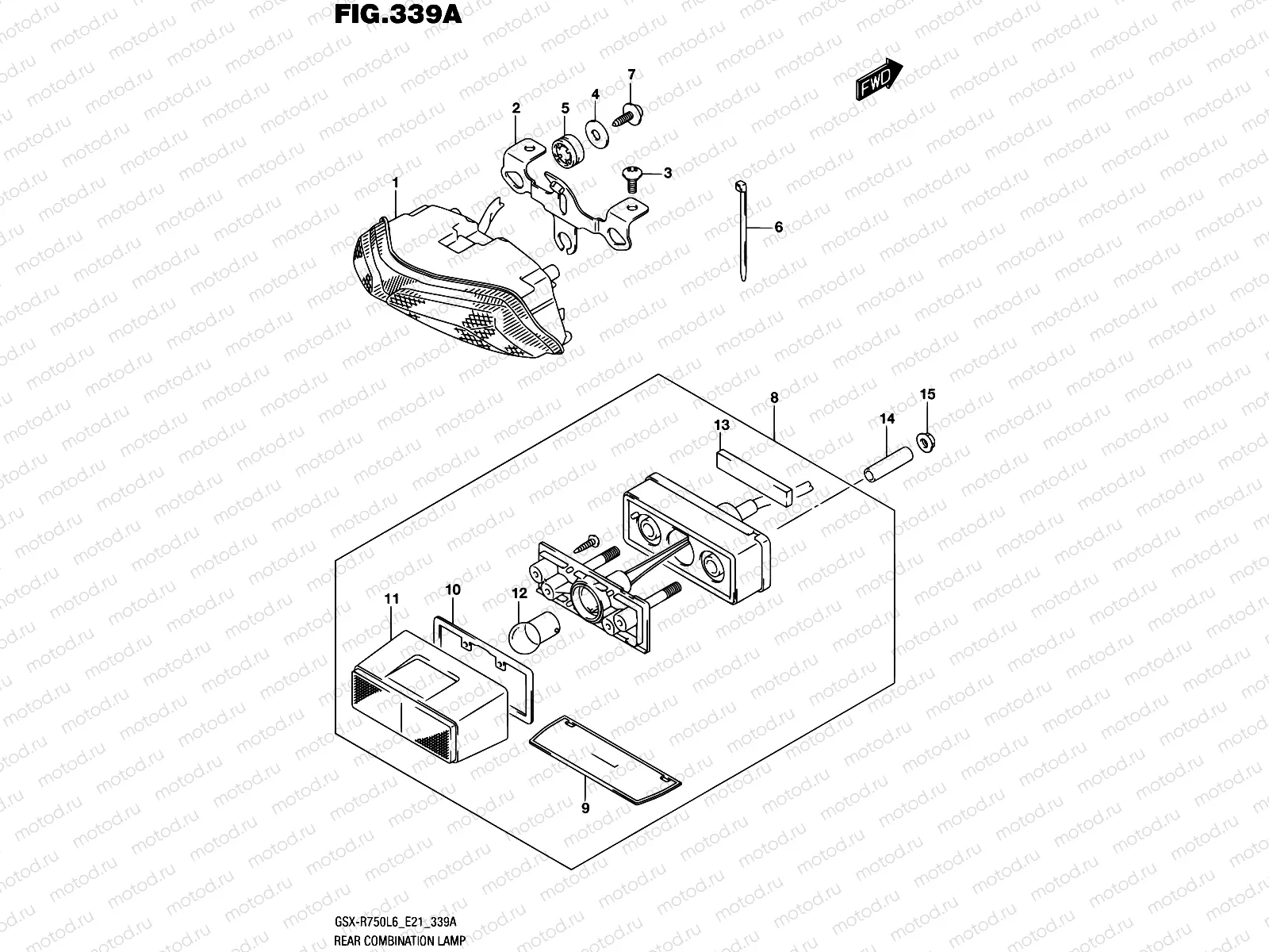 339A - REAR COMBINATION LAMP
