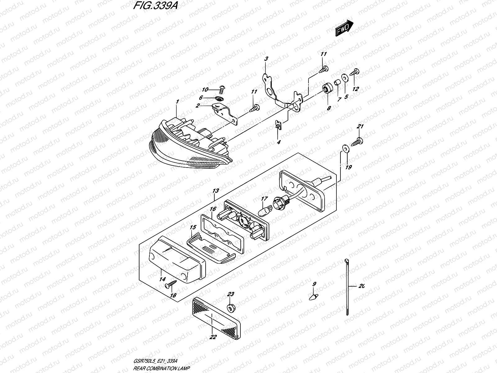 339A - REAR COMBINATION LAMP