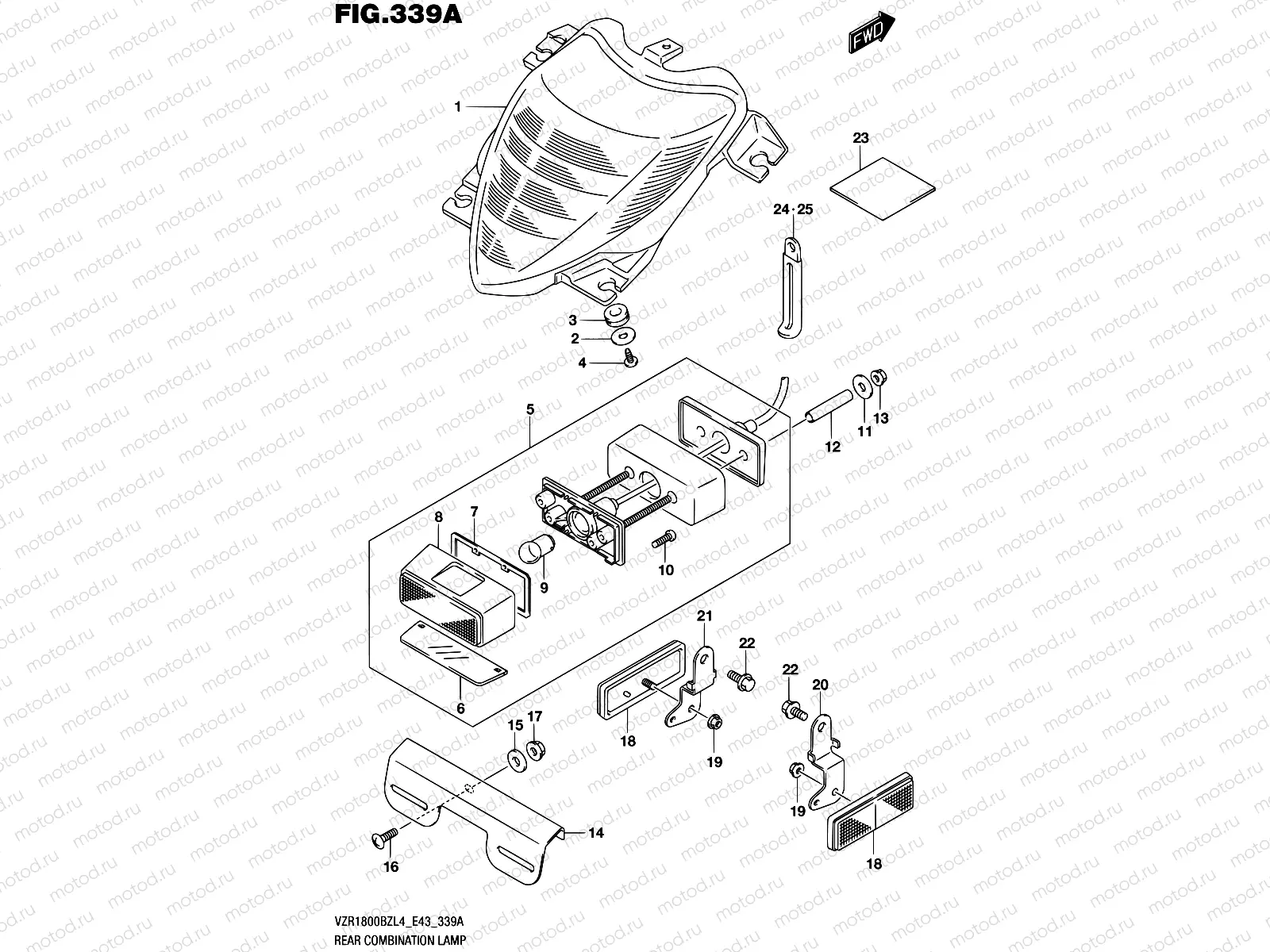 339A - REAR COMBINATION LAMP